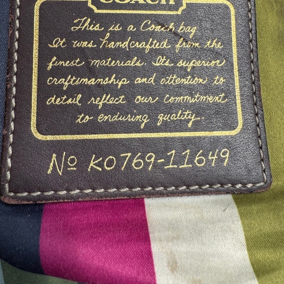 VINTAGE Coach 65th Anniversary Legacy Luci Vachetta Leather Dome Large 11649 - Picture 4 of 15